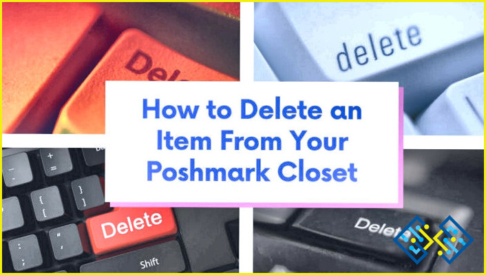 Se puede eliminar un artículo en poshmark?
