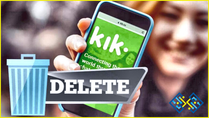 Se puede eliminar permanentemente una cuenta de Kik?
