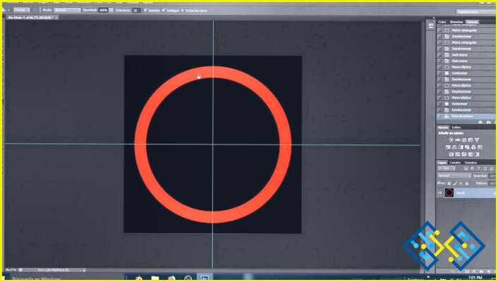 Cómo crear un círculo perfecto en Photoshop?
