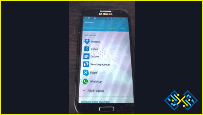 Cómo puedo eliminar una cuenta de Gmail de mi Samsung Galaxy s4?
