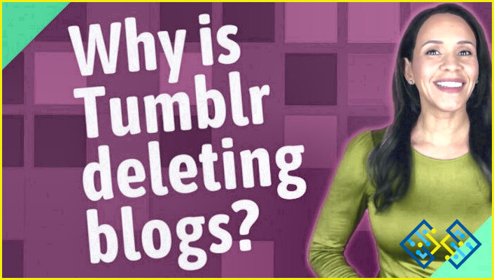 ¿Se puede eliminar el blog principal en Tumblr?
