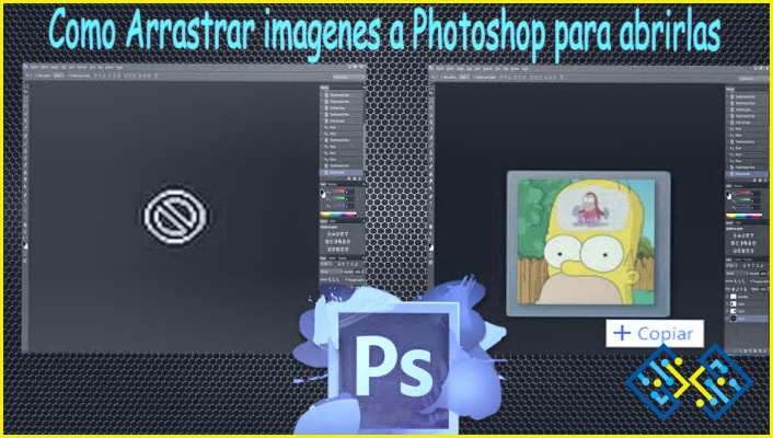 Cómo arrastrar una imagen en Photoshop?