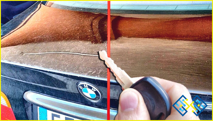 Cómo arreglar un rasguño de la llave en el coche?
