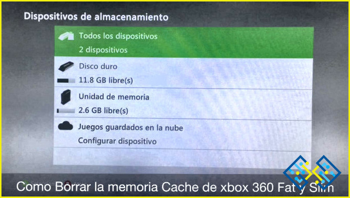 ¿Cómo borrar la memoria en Xbox 360?
