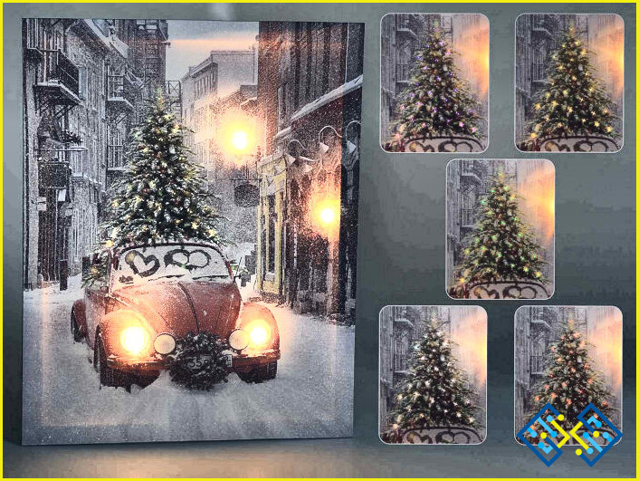 ¿Cómo colgar las luces de Navidad en el coche?