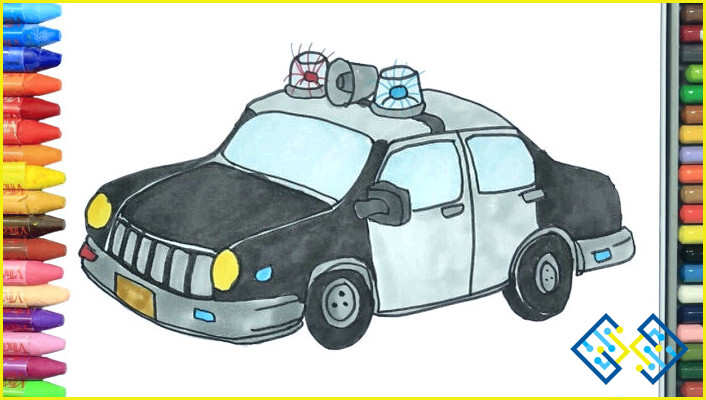 Cómo dibujar un coche de policía fácil?
