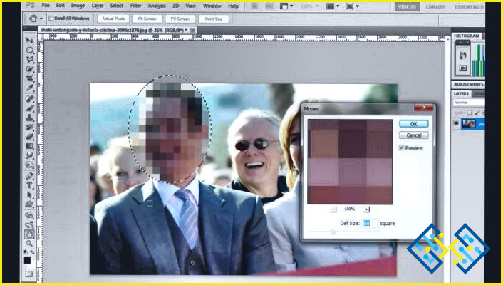 ¿Cómo pixelar una imagen en Photoshop?