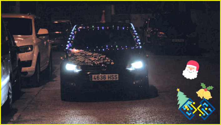 Cómo poner las luces de Navidad en un coche?