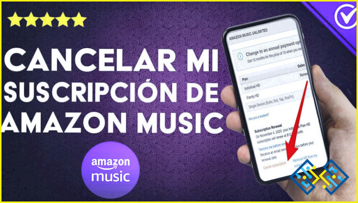 ¿Cómo puedo cancelar la música de Amazon en mi Iphone?
