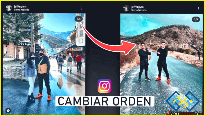 Cómo cambiar el orden de las fotos en instagram después de publicarlas?
