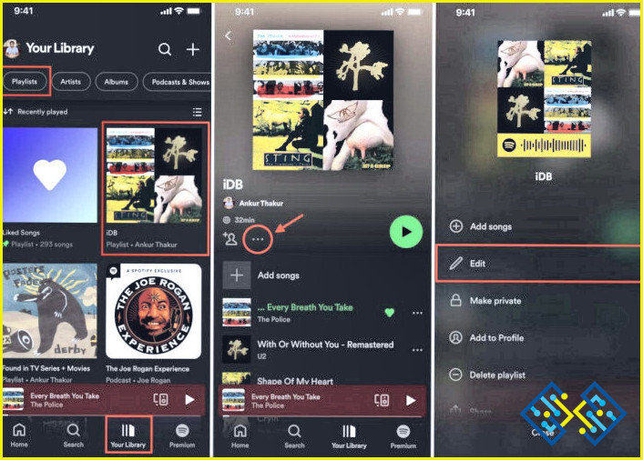 ¿Cómo cambiar la imagen de la lista de reproducción en Spotify en el Iphone?

