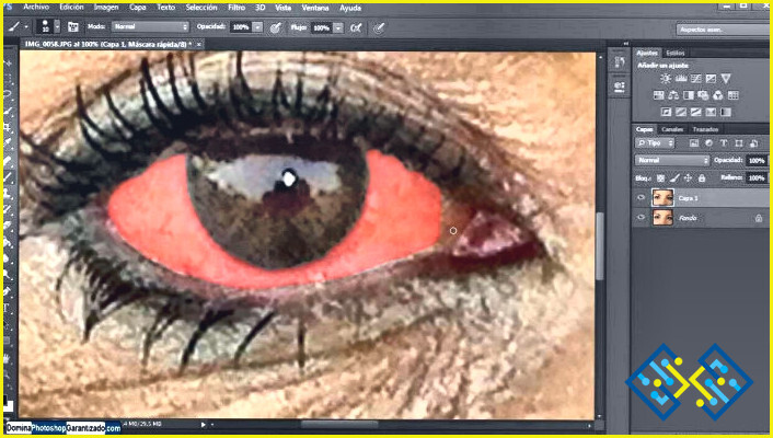 Cómo hacer ojos rojos en Photoshop?
