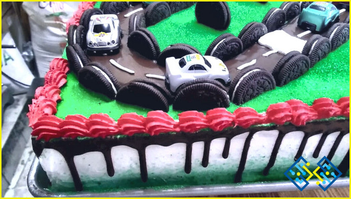 Cómo hacer una tarta de coches de carreras?
