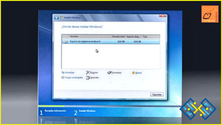 Cómo instalar Windows 7 en un nuevo disco duro sin sistema operativo?
