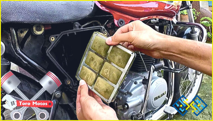 ¿Cómo limpiar el filtro de aire de la motocicleta?
