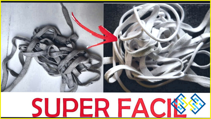 ¿Cómo limpiar los cordones blancos sin lejía?
