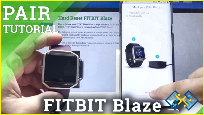 ¿Cómo emparejar el Fitbit Blaze con el Iphone?