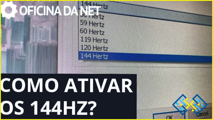 Cómo habilitar los 144hz de Windows 10?