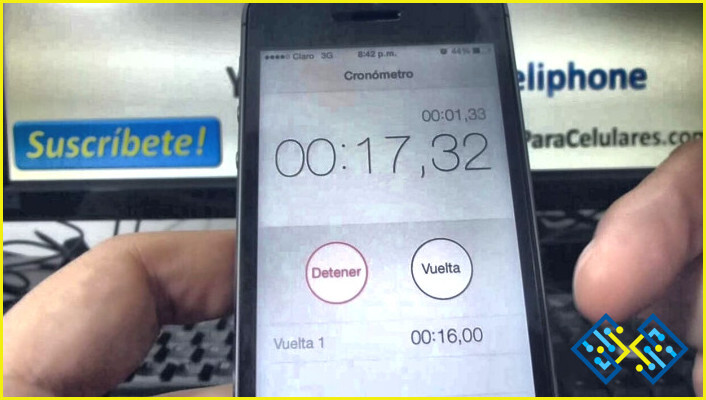 Cómo leer un cronómetro en el Iphone?