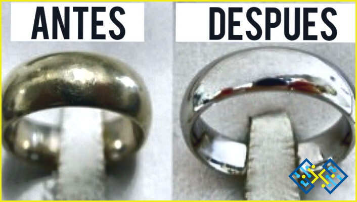 ¿Cómo limpiar los anillos oxidados?
