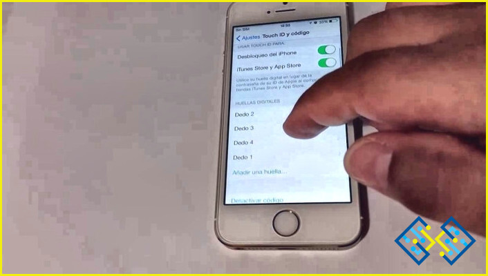 Cómo poner la huella dactilar en el Iphone 6?