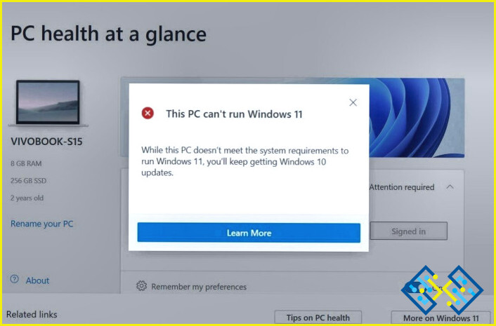 Qué hacer si PC Health Check no funciona en Windows 11/10