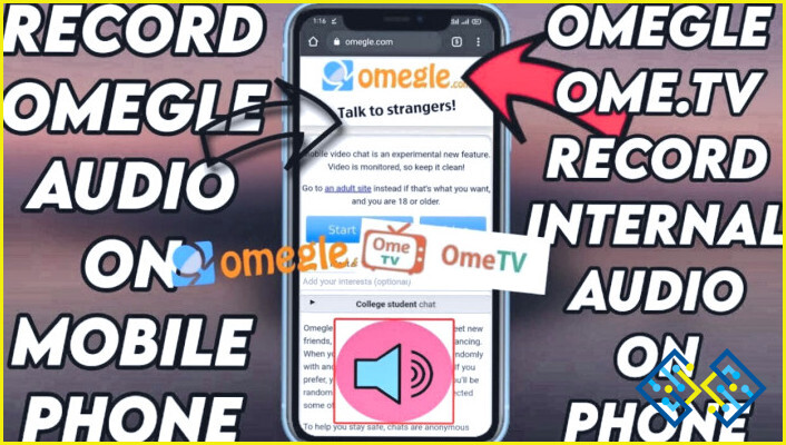 Cómo grabar su chat de vídeo Omegle