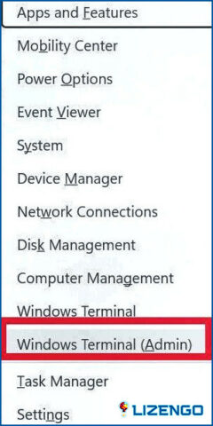 Terminal de Windows (administrador)