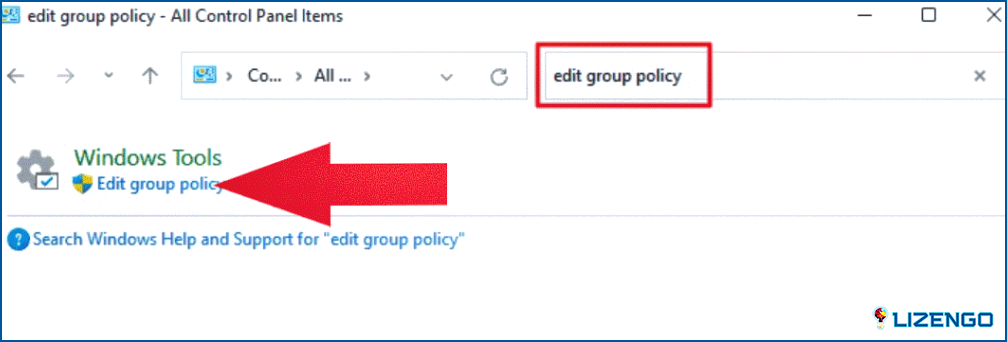 Editar política grupal