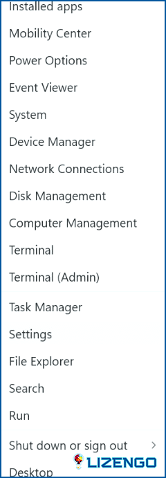 Icono de Windows en la barra de tareas