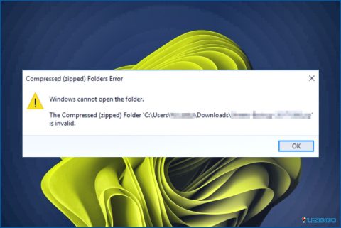 Cómo solucionar el error de carpeta comprimida no es válida en Windows 11
