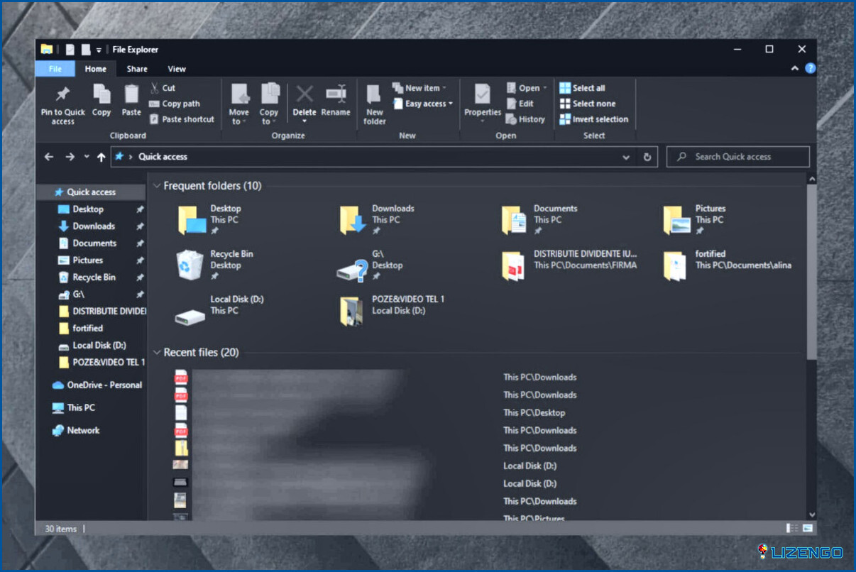 Cómo ver los archivos abiertos recientemente en Windows PC