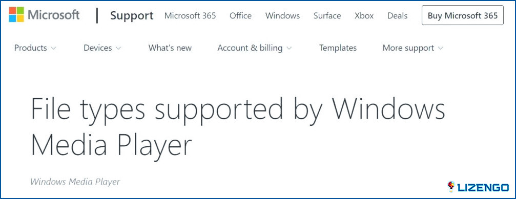 Sitio web de Microsoft