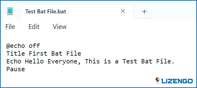 Probar el archivo BAT
