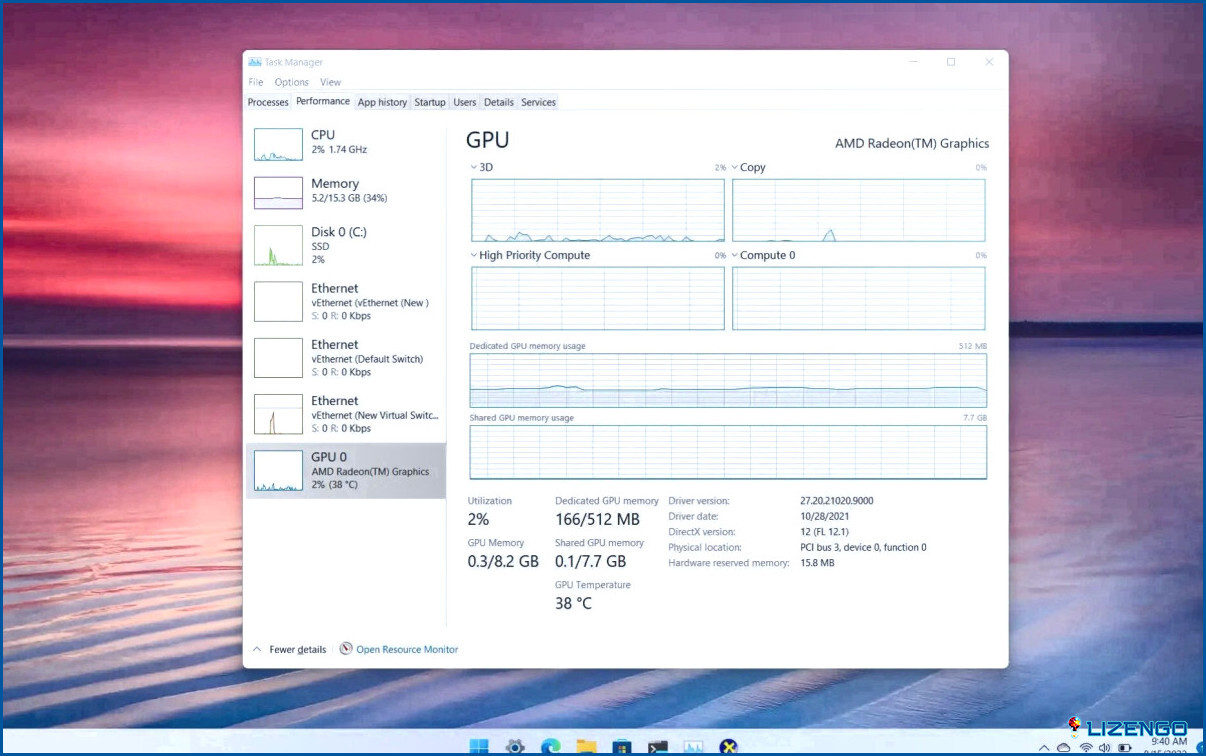Cómo comprobar el estado de la GPU en Windows 11