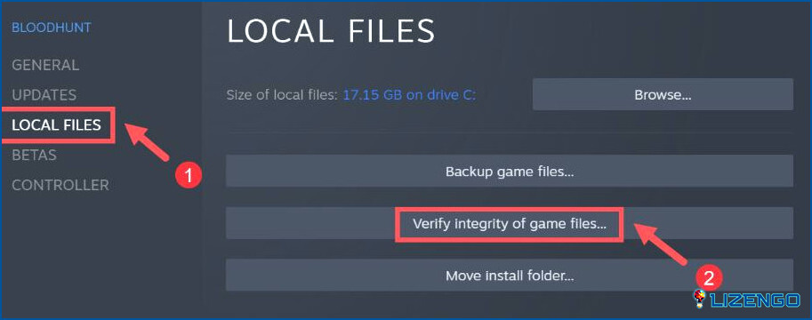 La integridad de verificación de los archivos del juego