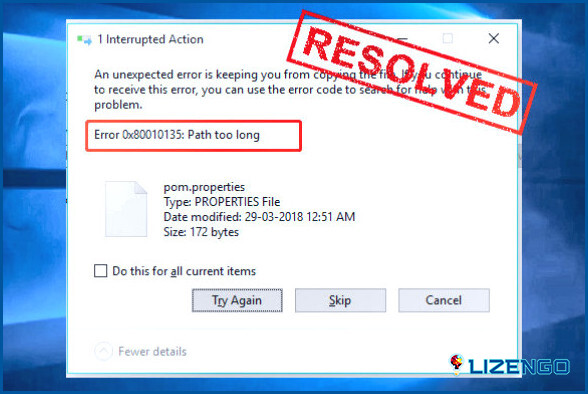 How To Fix the 0x80010135 ZIP Extraction Error in Windows 11