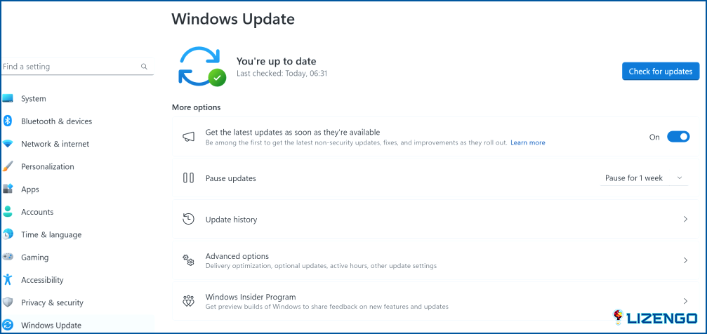 Actualizaciones de Windows