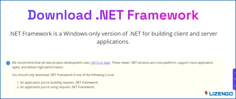 Último marco de .NET